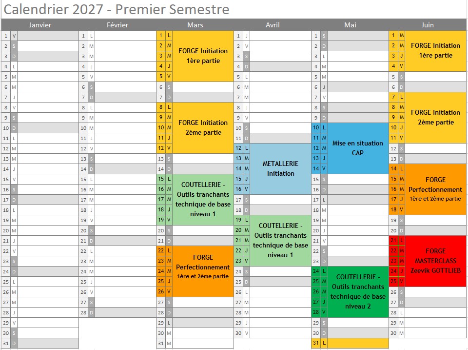 2027 - planning 1er semestre 2027 - planning 1er semestre